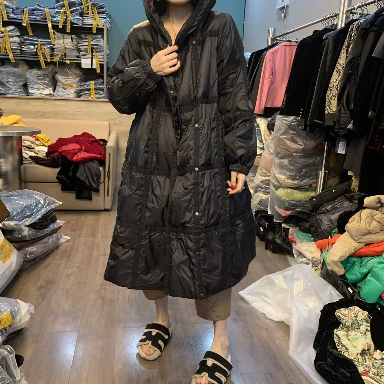 （现货） 高品长款帽版羽绒服F1126-1