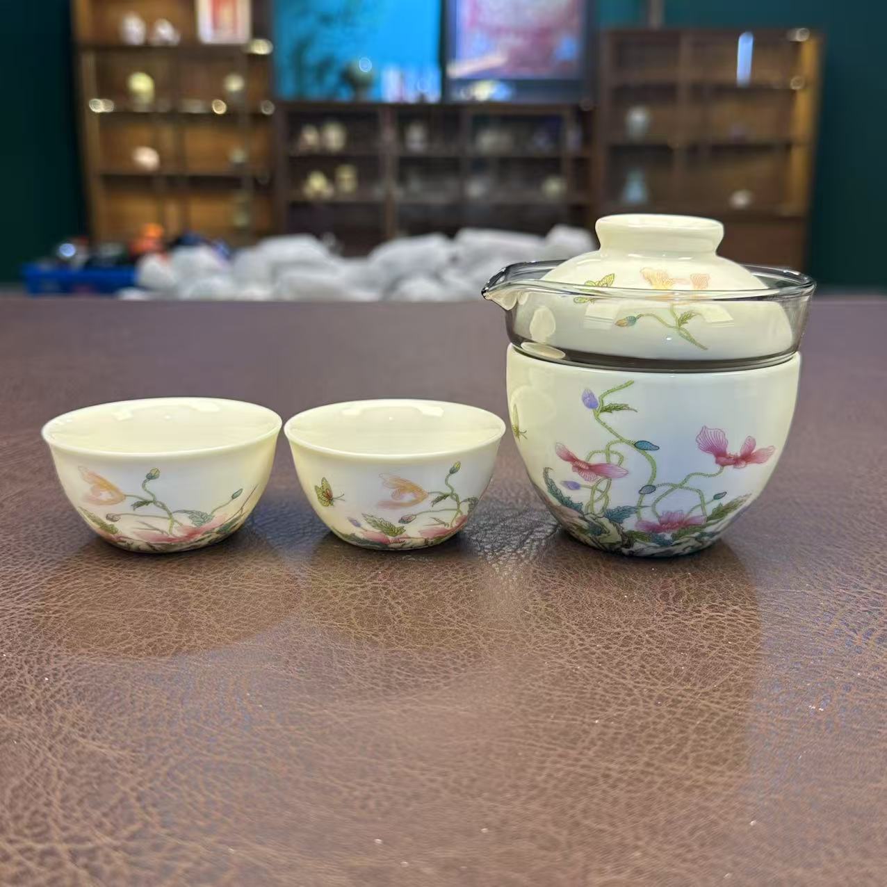 虞美人 主一壶两杯 功夫茶具 旅行茶具