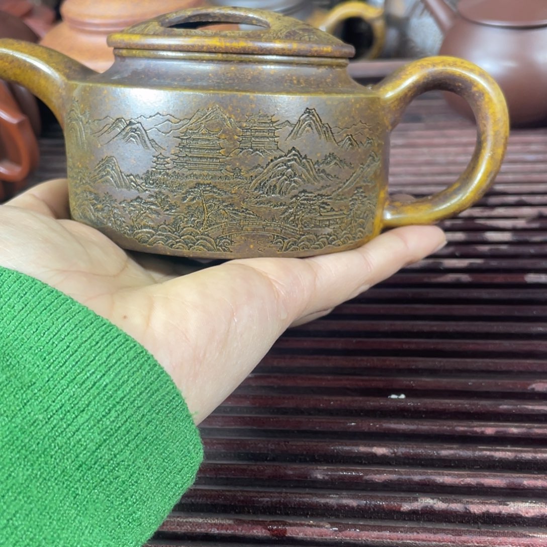 宜兴原矿紫砂壶手工