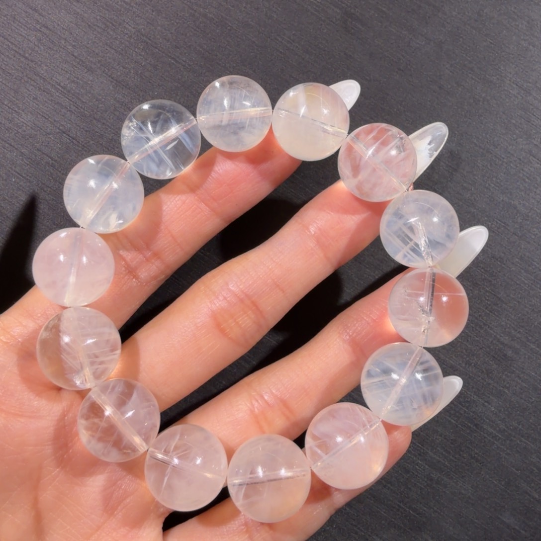 水晶手链未镶嵌蓝针14.4