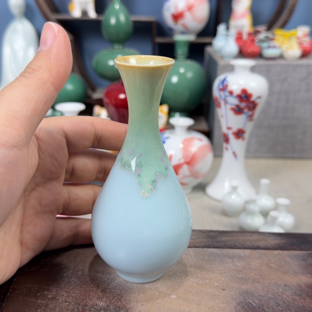 陶瓷手工小花器摆件