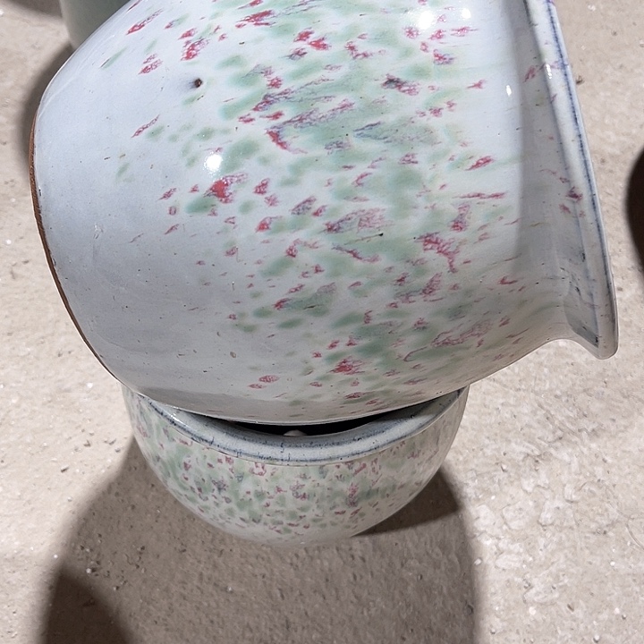 红陶口径18高度18两只正品