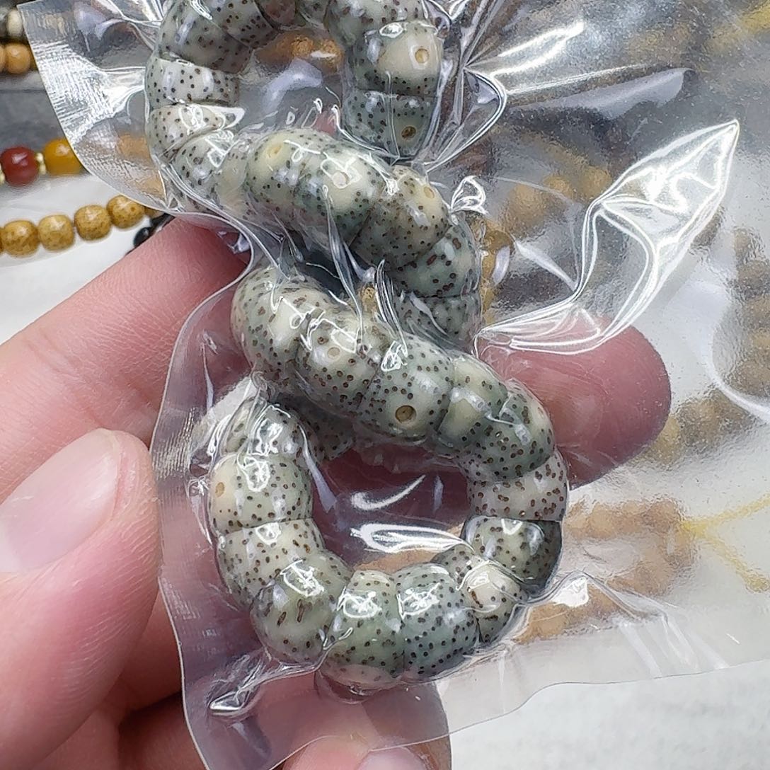 手串星月菩提6荣耀绿星月菩提大肠单圈1.0
