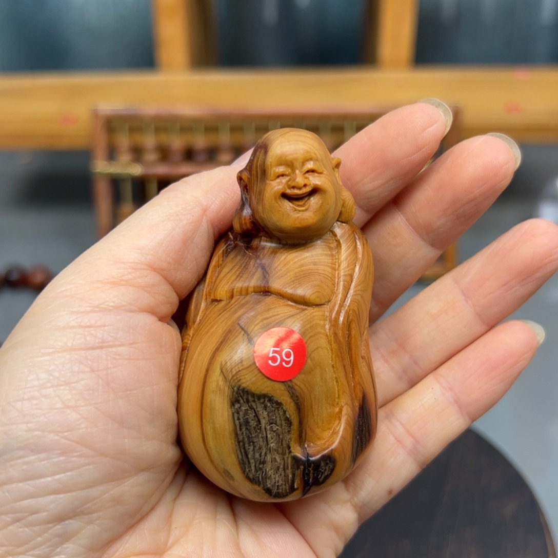 柏木崖柏木摆件手把件，32