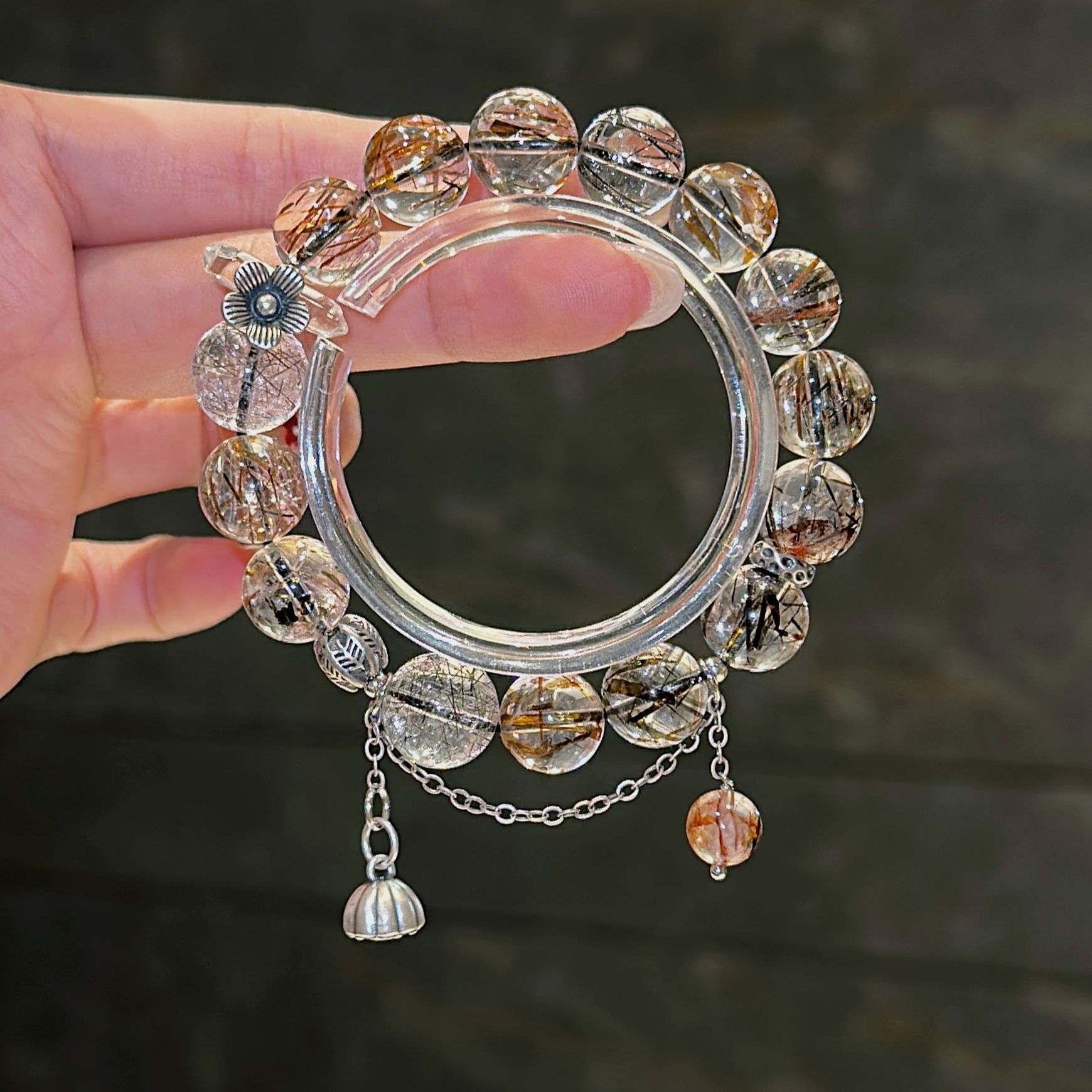 【忘忧】现货 11mm黑金超七手串（多样性发一）