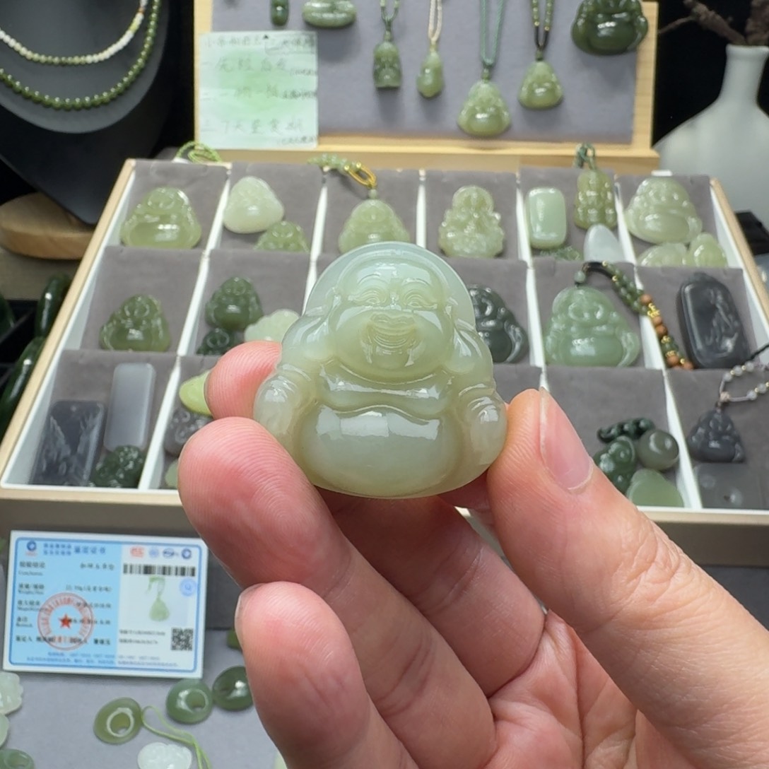 和田玉颈饰未镶嵌王*憨