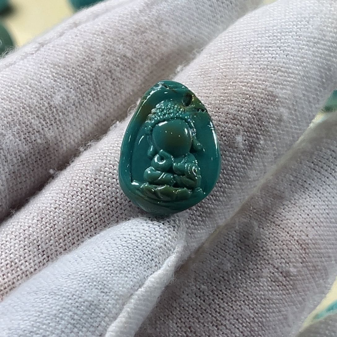 绿松石未镶嵌侧挂