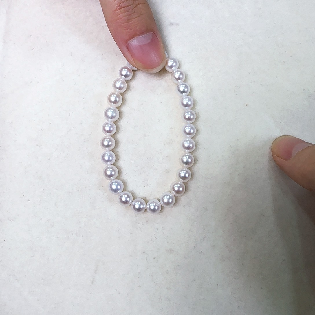 淡水珍珠手链未镶嵌7-7.5