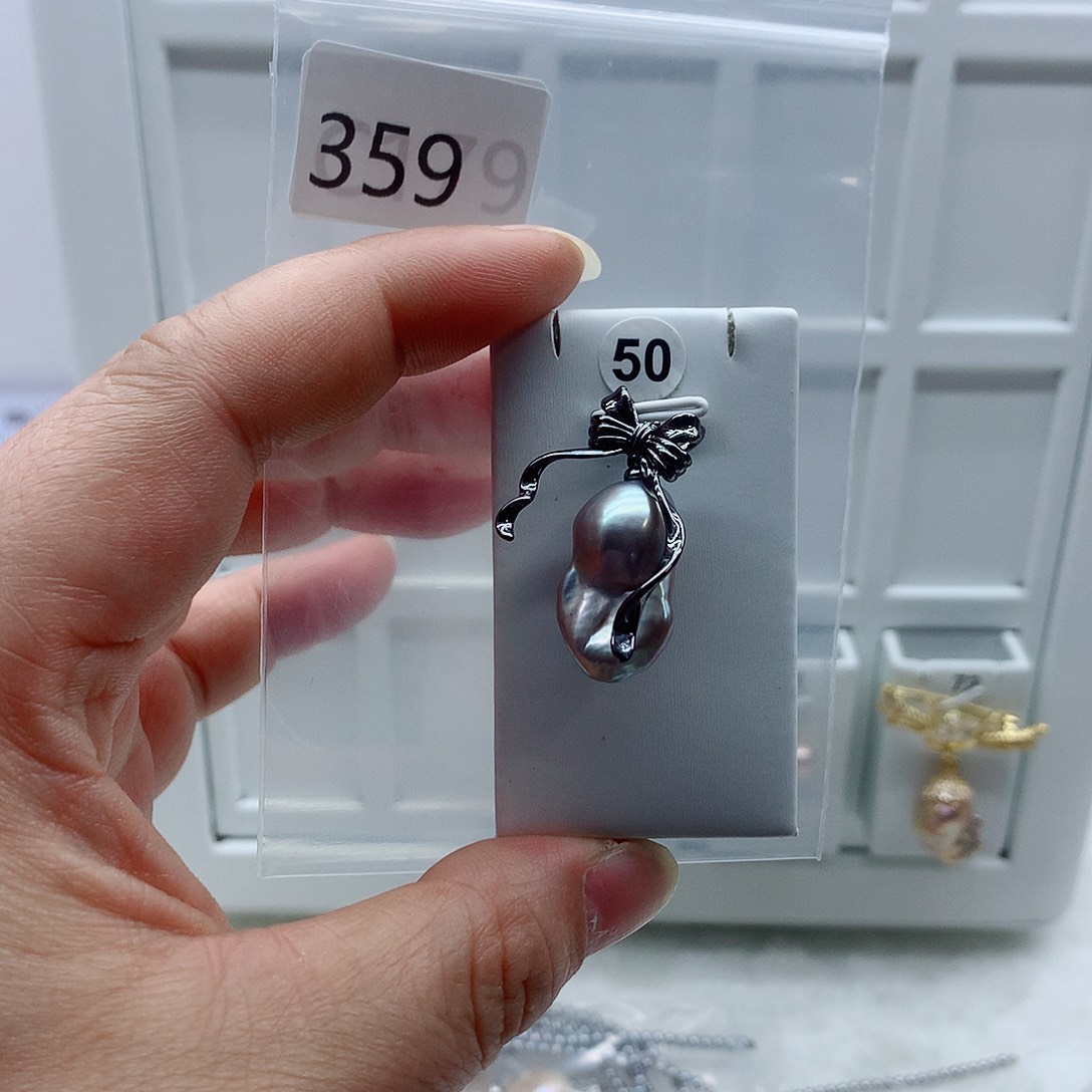吊坠(不含链)淡水珍珠合金