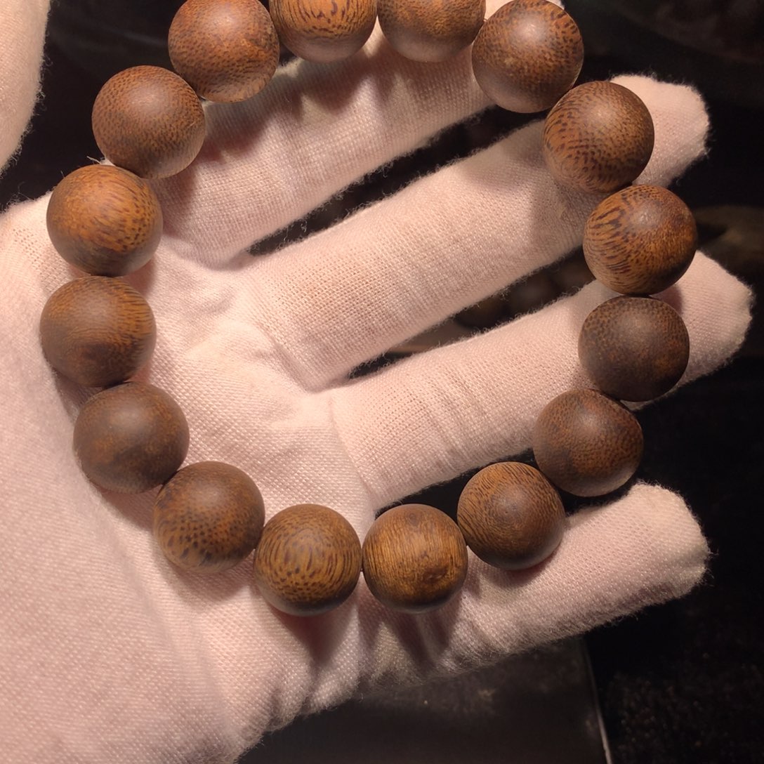 小***,沉香手串绿奇楠单圈手串