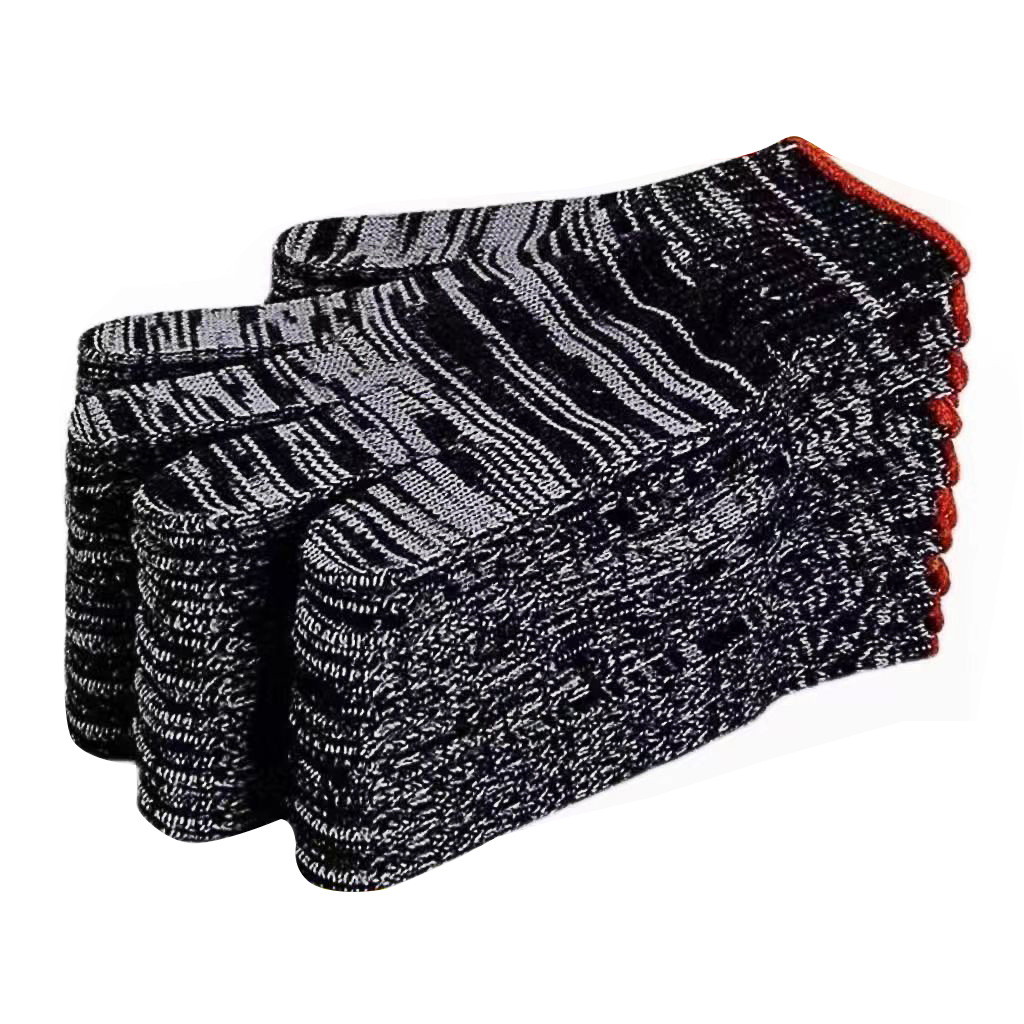 【到手12双】防滑干活劳保手套适合使用灰棉纱耐磨工地纱线加厚