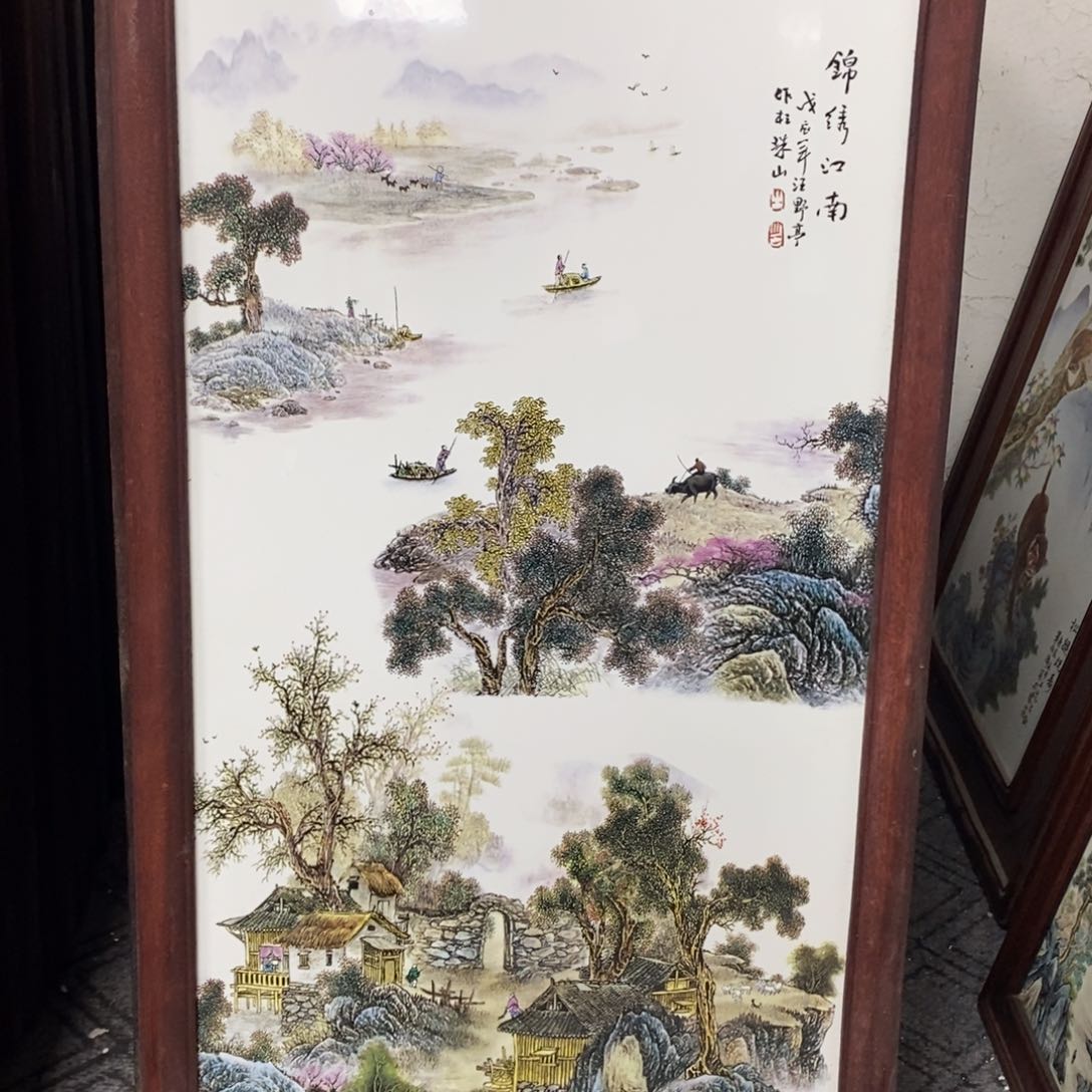 瓷片用****6 景德镇瓷板画柴窑烧制