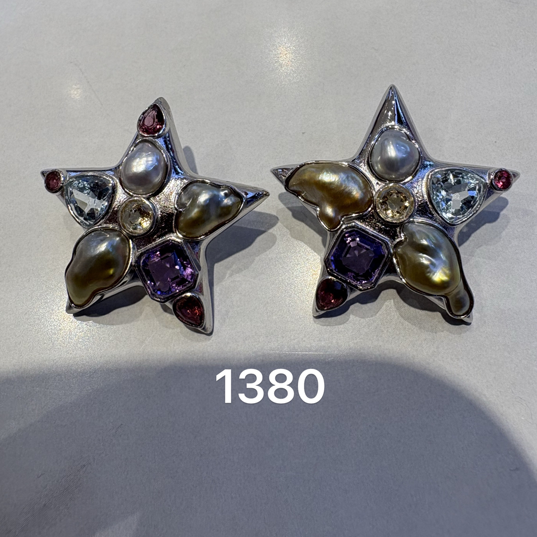 海水珍珠耳饰keshi耳饰