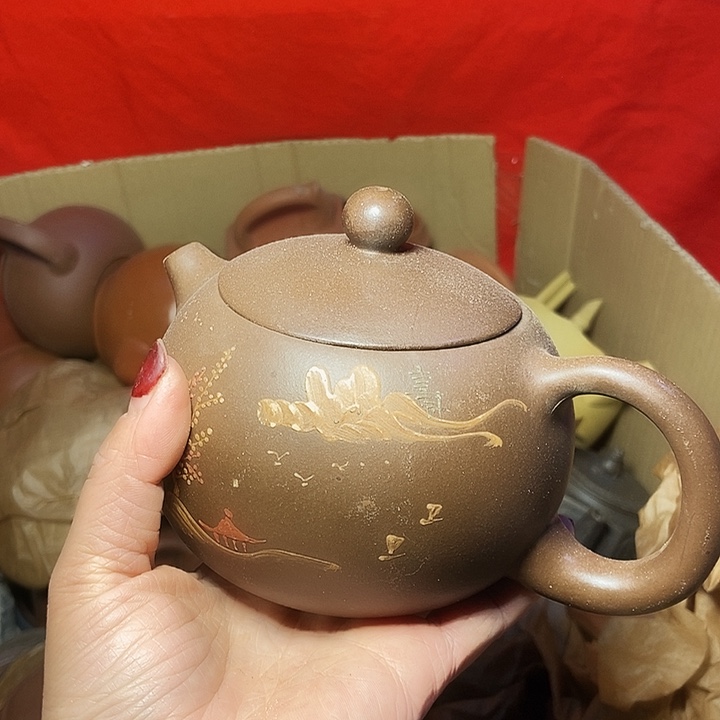 全手工制作宜兴紫砂手工茶壶