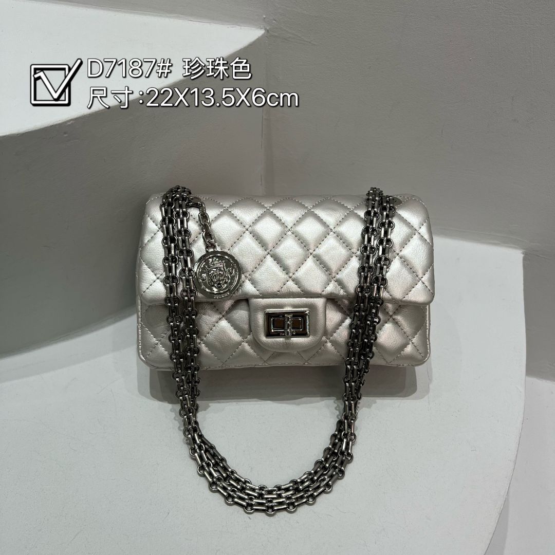 【YI CHEN】ZT-D7187-珍珠色-高定轻奢时尚百搭潮流女士包包