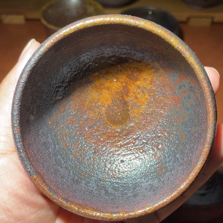 英***俊茶盏柴烧自然落灰烧