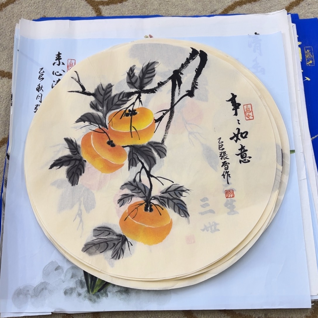 国画张雪老师作品刘