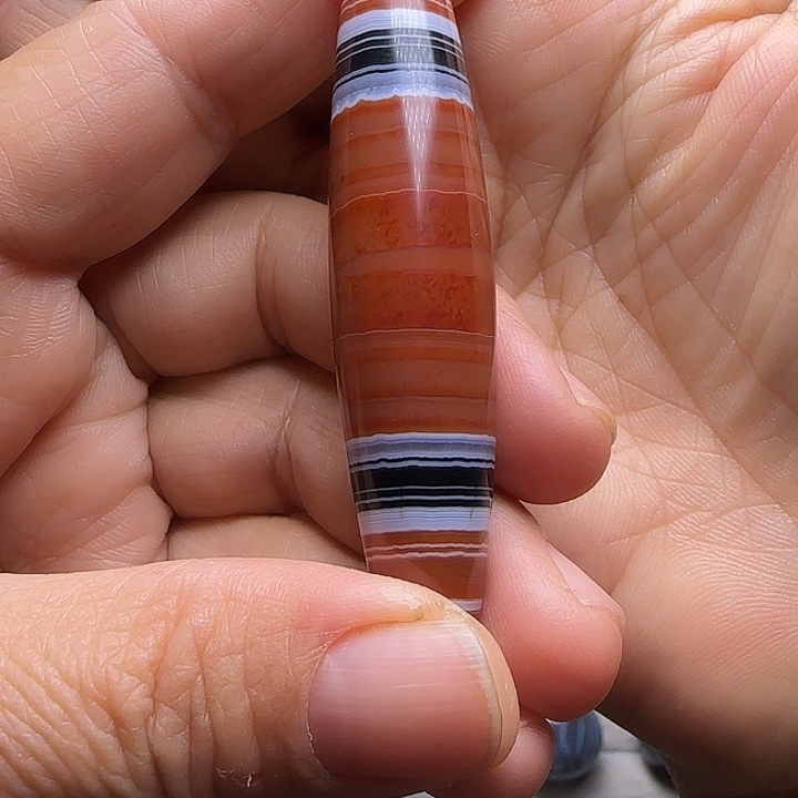 红***心玛瑙/玉髓合金颈饰