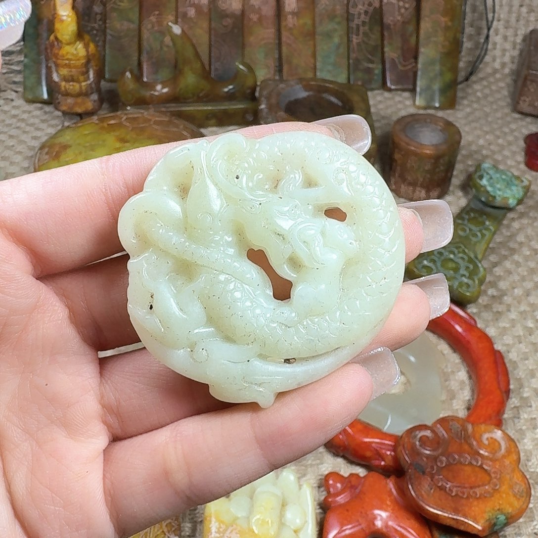 白玉菩提吊坠挂件