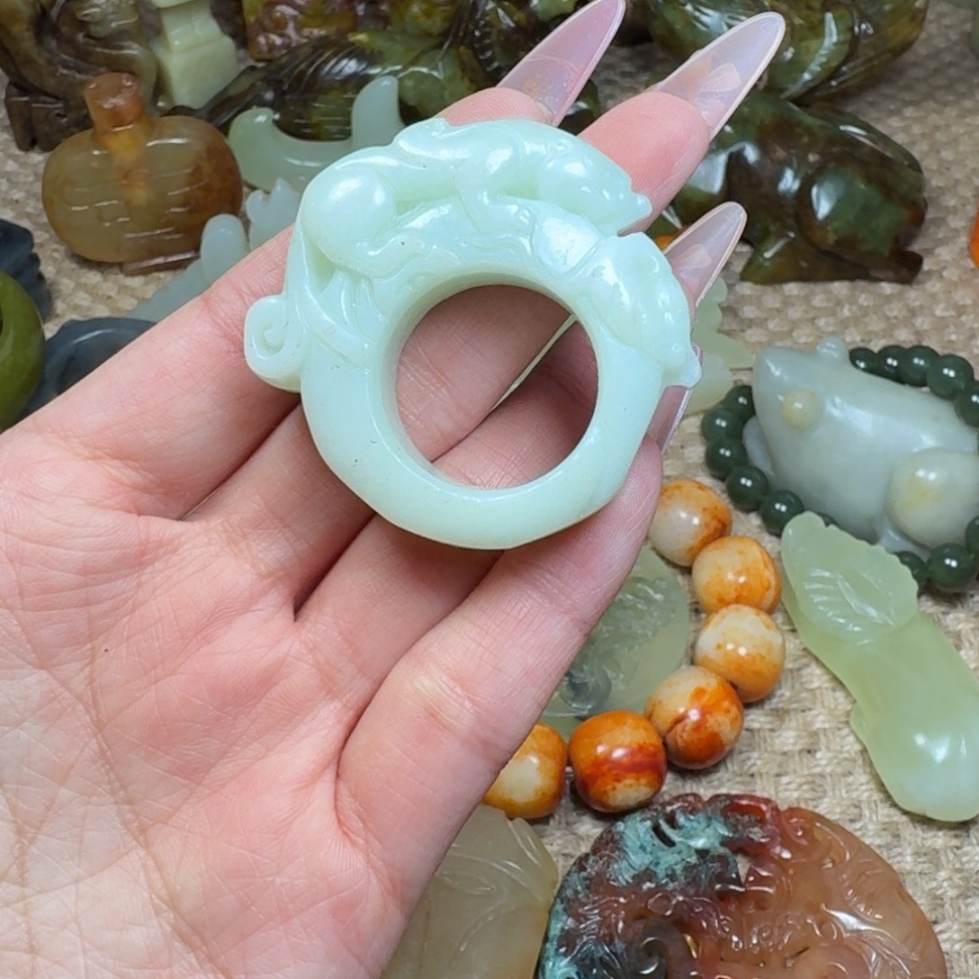 白玉菩提吊坠挂件
