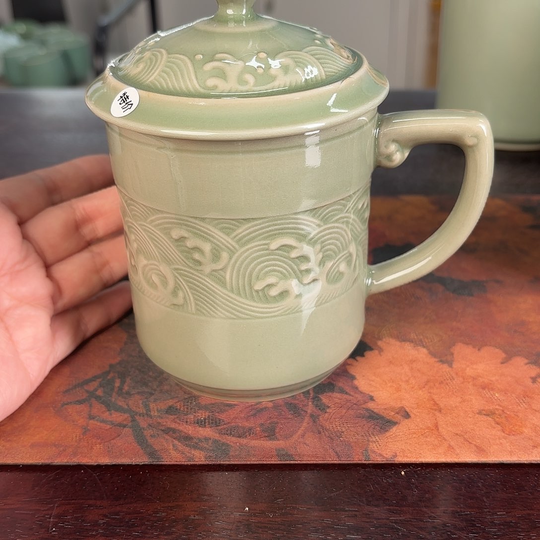 龙泉云间青瓷小米茶器
