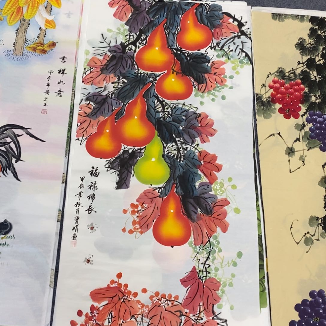 国画尺寸140✖️70手绘四尺