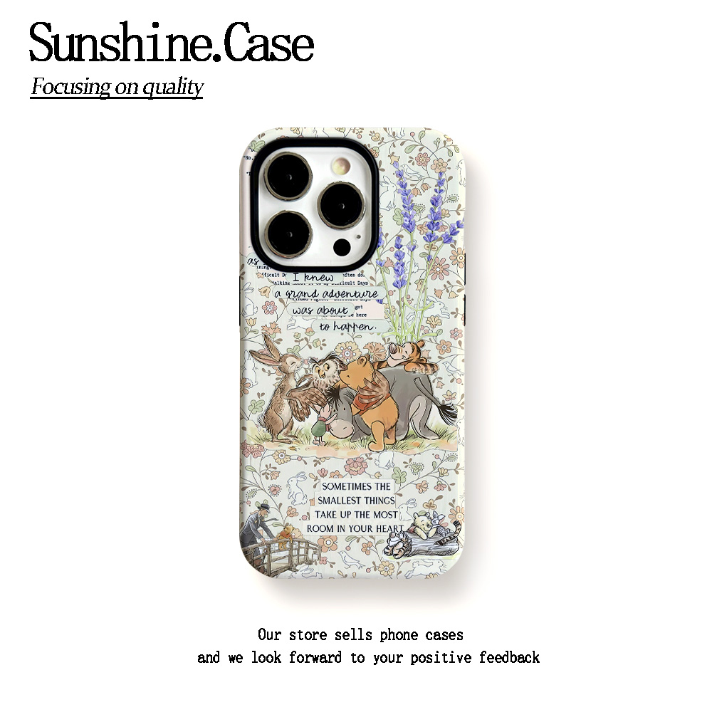 菲林二合一适用苹果华为vivo小米oppo手机壳维尼熊朋友16PRO/15