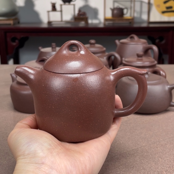 茶壶底槽青秦权220毫升