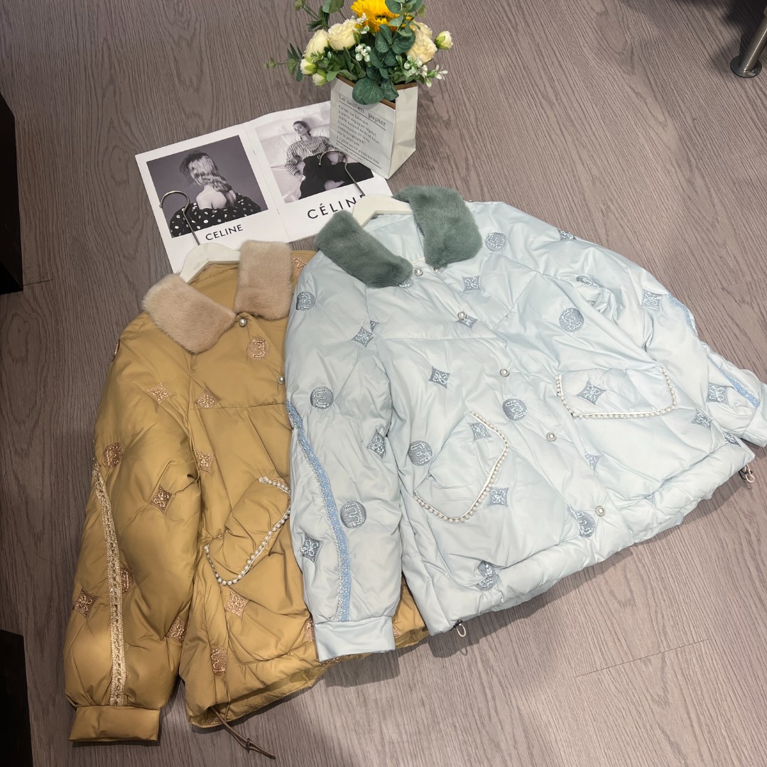 【张家专属】刺绣鹅绒服--时尚休闲百搭鹅绒服短款冬季外套888-1