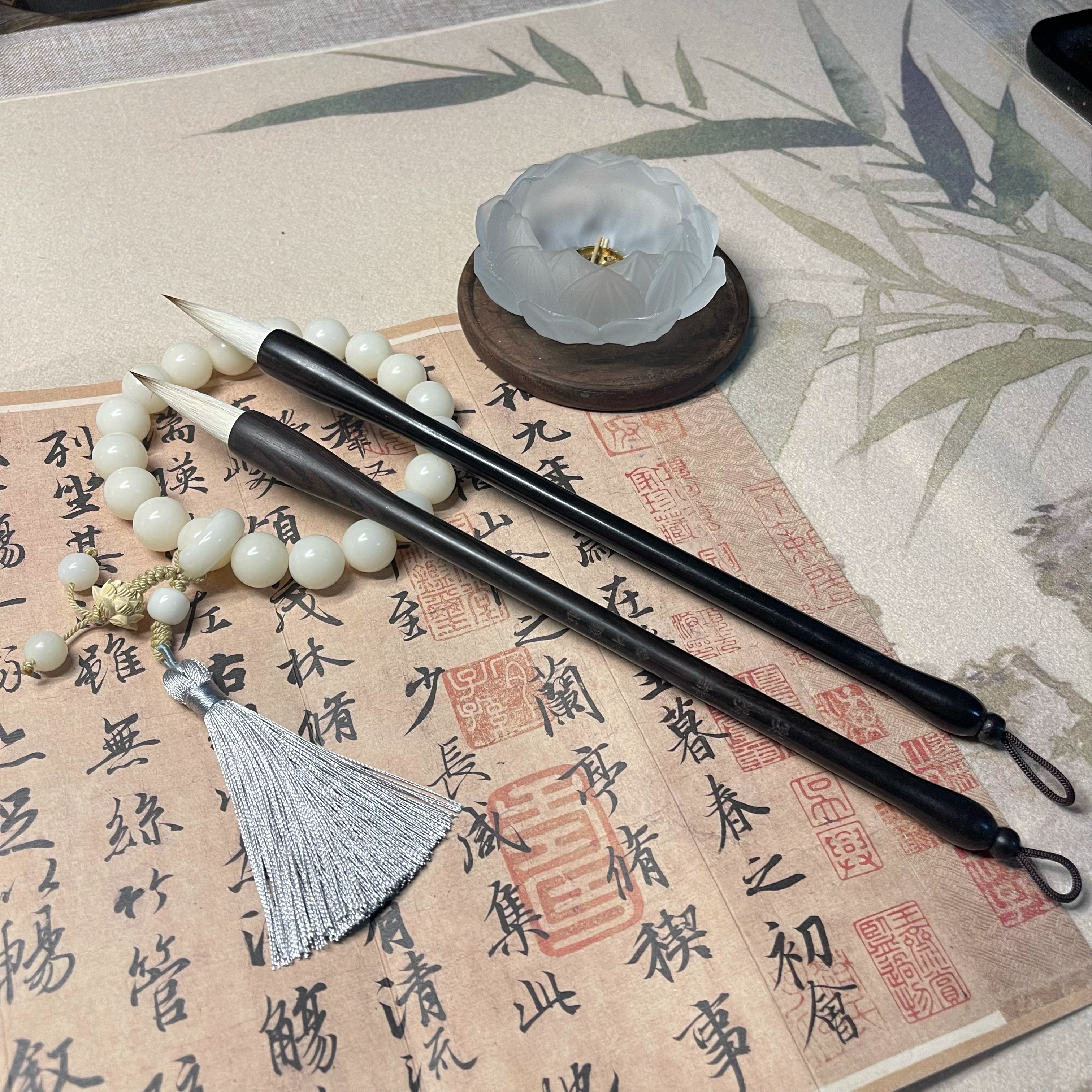 【宴清都】老师定制级高货纯毛料狼羊兼毫毛笔