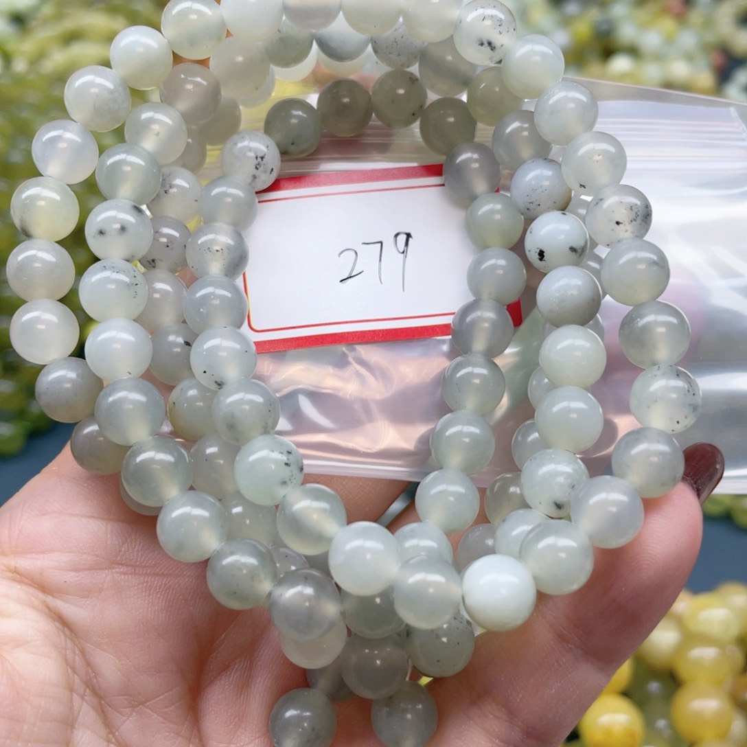 未镶嵌蛇纹石玉手串