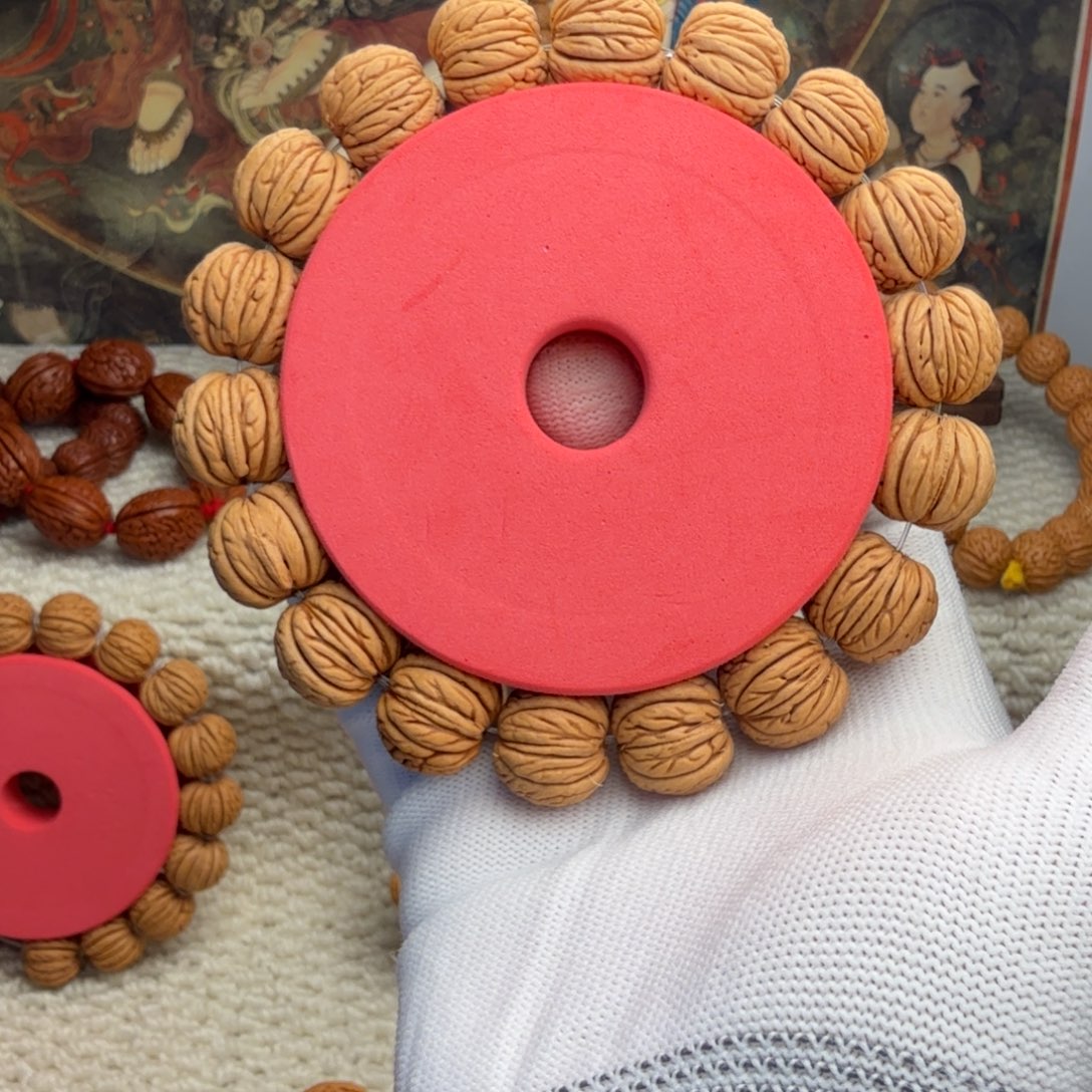 斩***术桃核吊坠铁扇手串