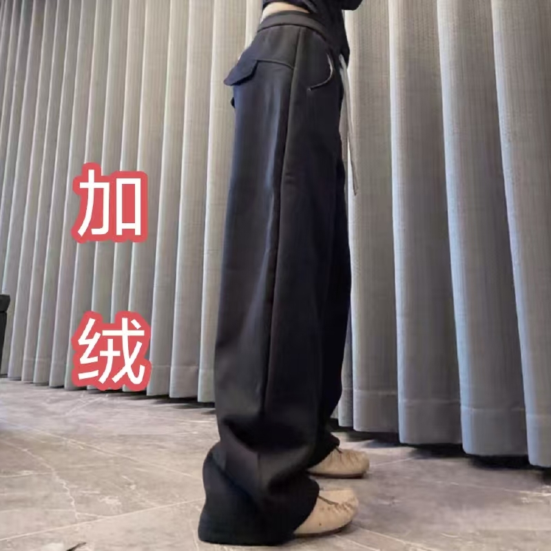 时尚款欧姐家藏蓝色爆款弯刀卫裤
