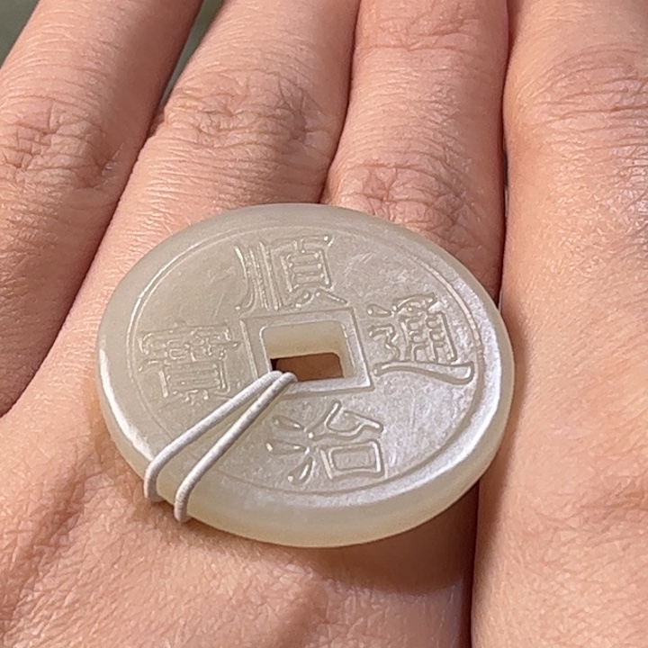 和田玉挂件未镶嵌肩*肩