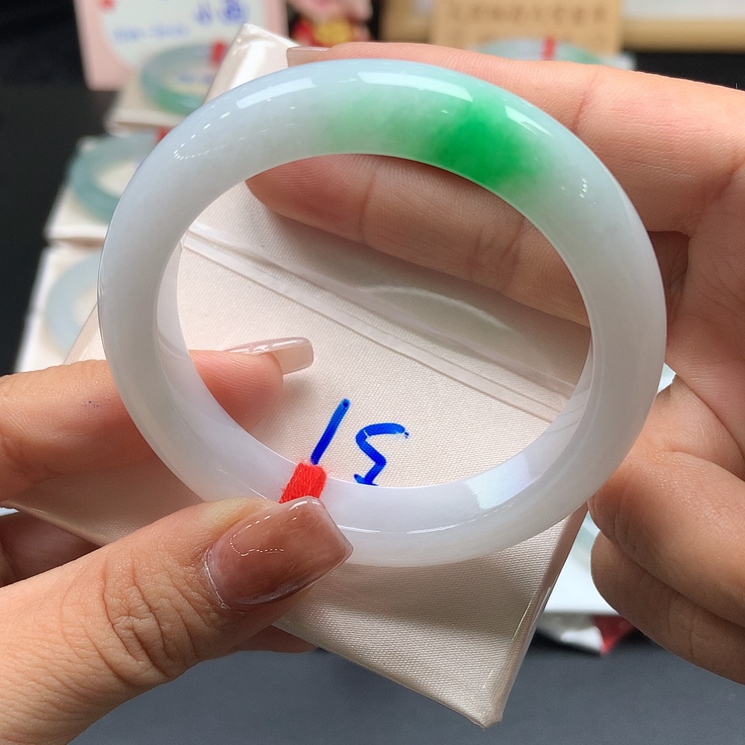 忘***伤翡翠未镶嵌手镯51