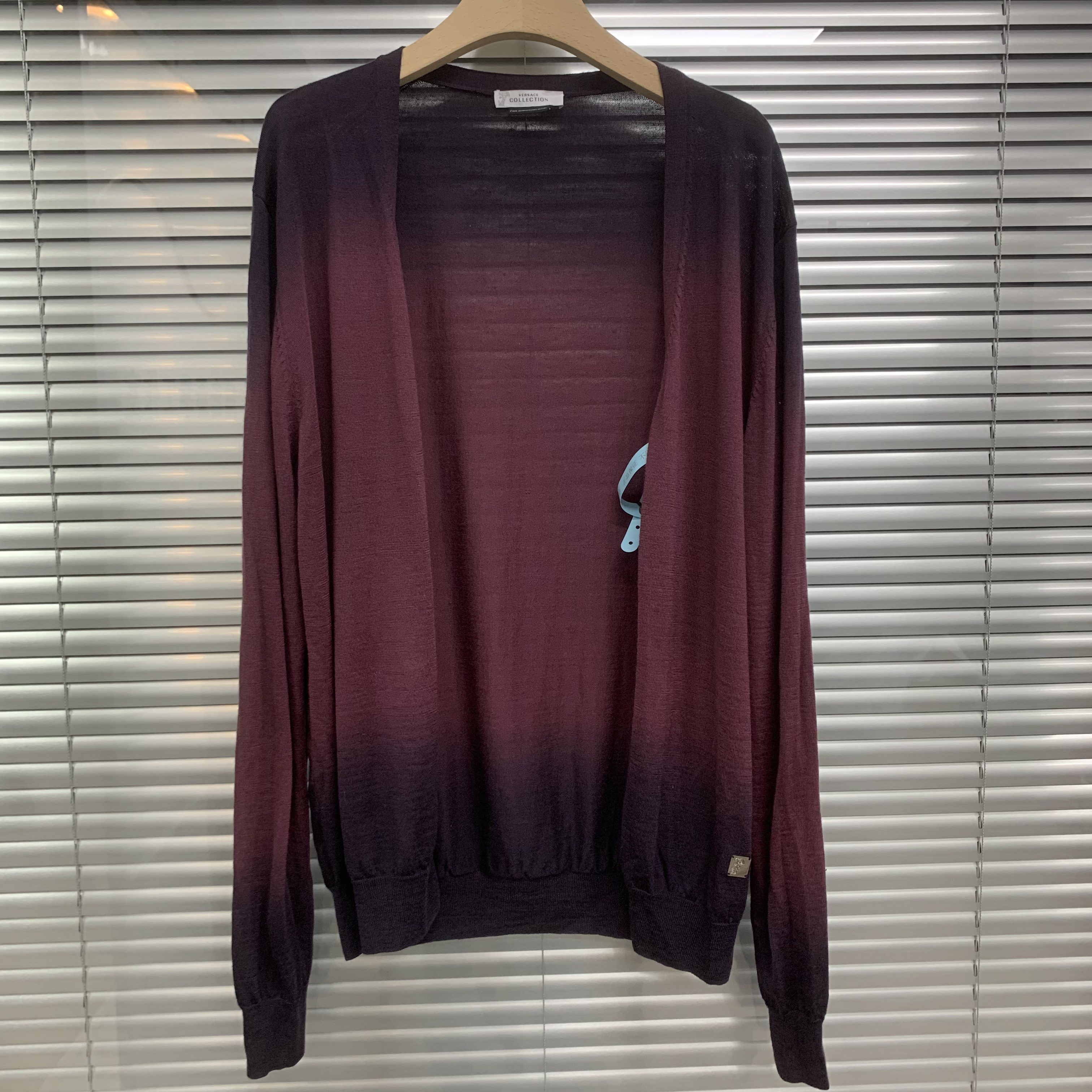 99新 VERSACE/范思哲 渐变针织开衫/38码/A04120