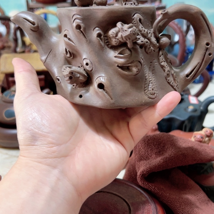 茶壶紫砂紫砂壶收藏起来了！