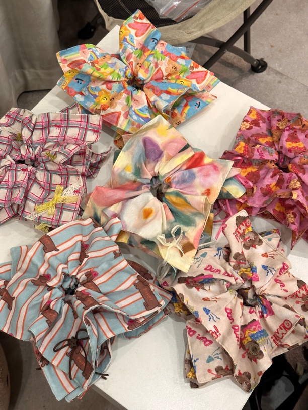 原创手作大肠发圈方巾重工蕾丝甜美精致百搭发圈头绳皮筋单拍链接