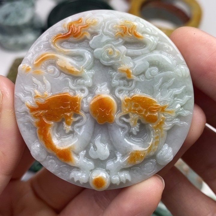 颈饰未镶嵌翡翠吊坠