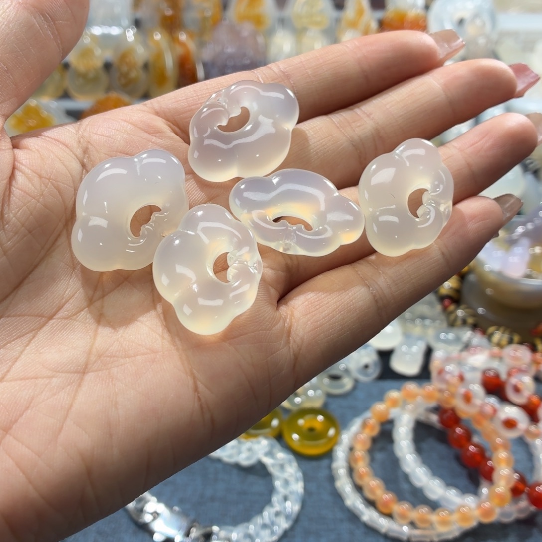 玛瑙/玉髓未镶嵌吊坠(不含链)