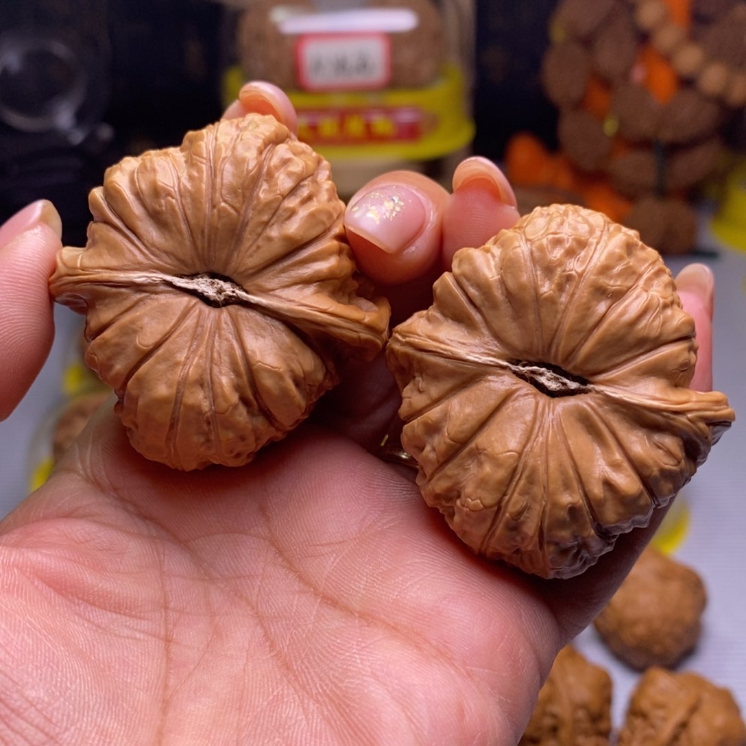 把件文玩核桃016南瓜墩47尺边肚48尺全品