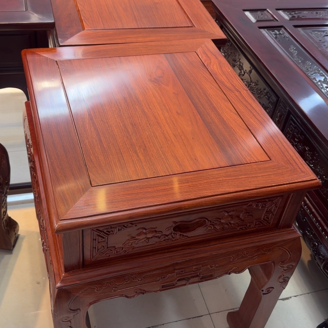 春***天置物架紫檀木类角几一个