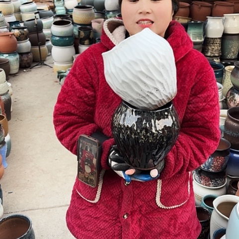 口14高20 瑕疵盆子 