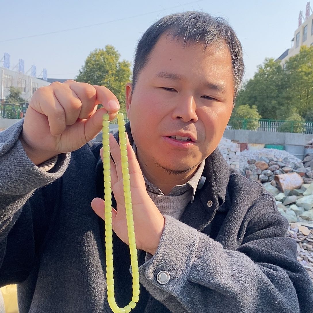 颈饰未镶嵌和田玉直切项链