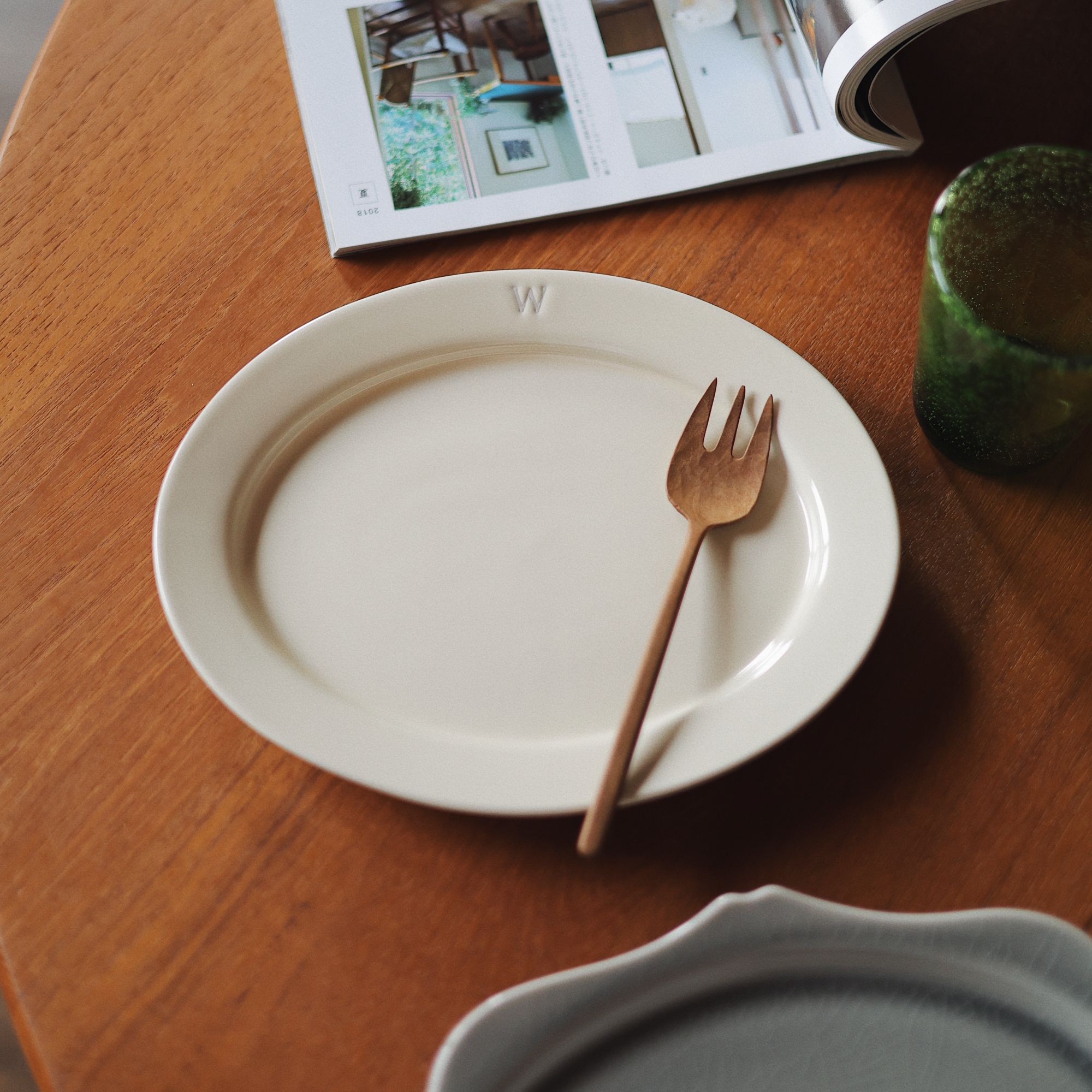 【瑕疵】Camus say 9.5英寸W椭圆盘-米白色 23.8×18.8cm