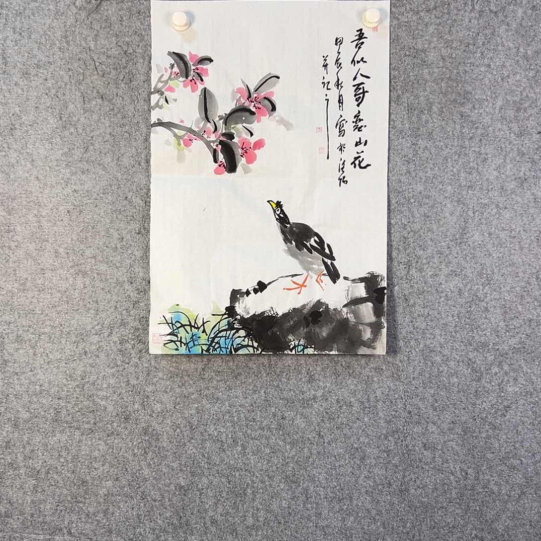 国画937 花鸟在此鸣叫的日子
