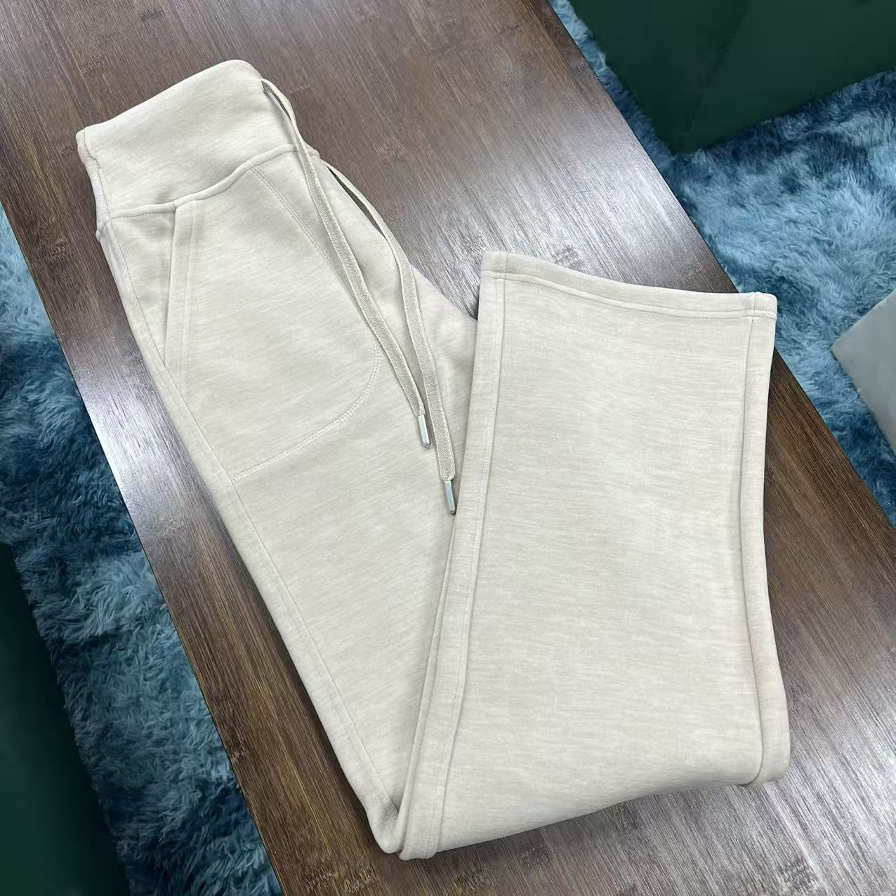 Lu休闲羊绒阔腿裤