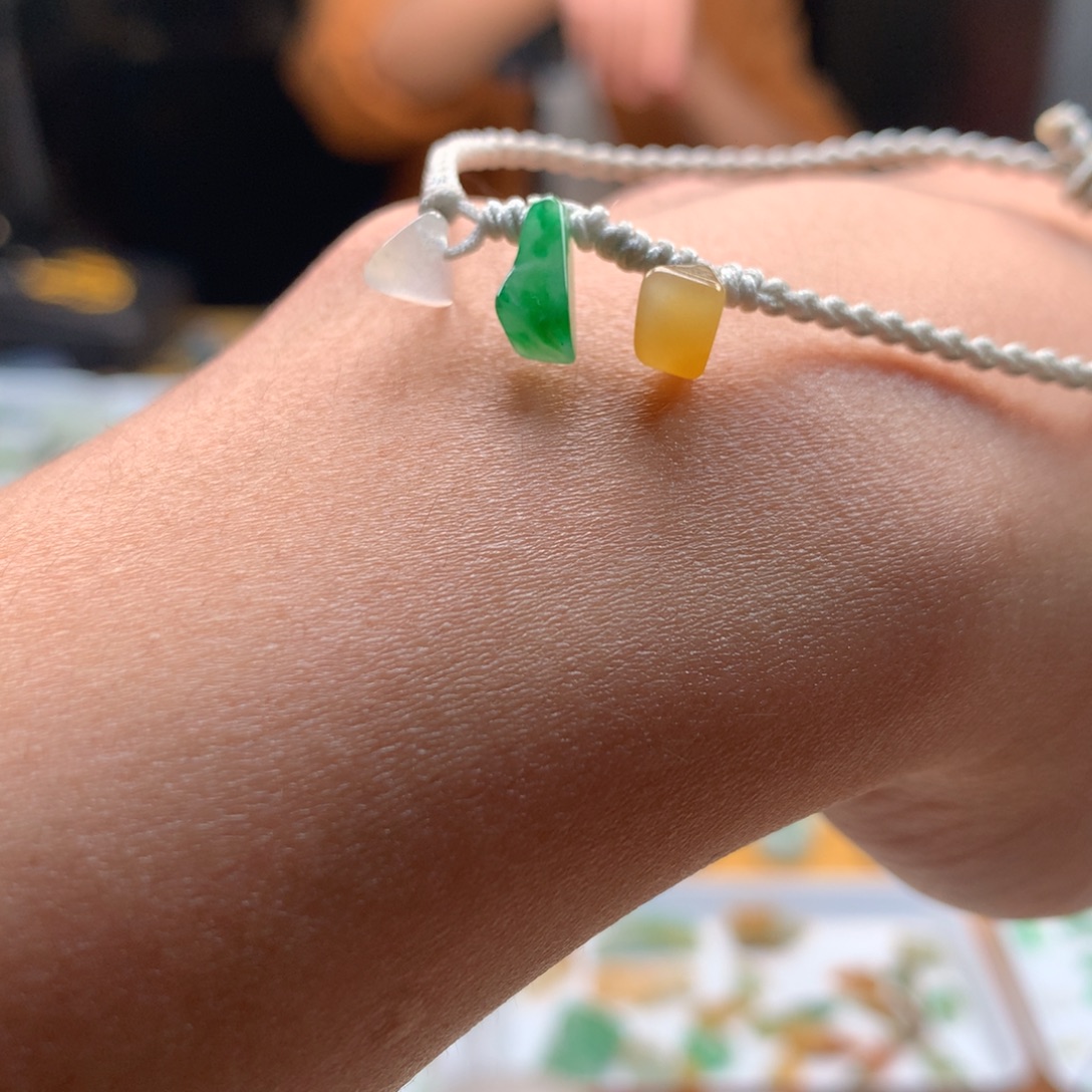 翡翠未镶嵌颈饰翡翠手链