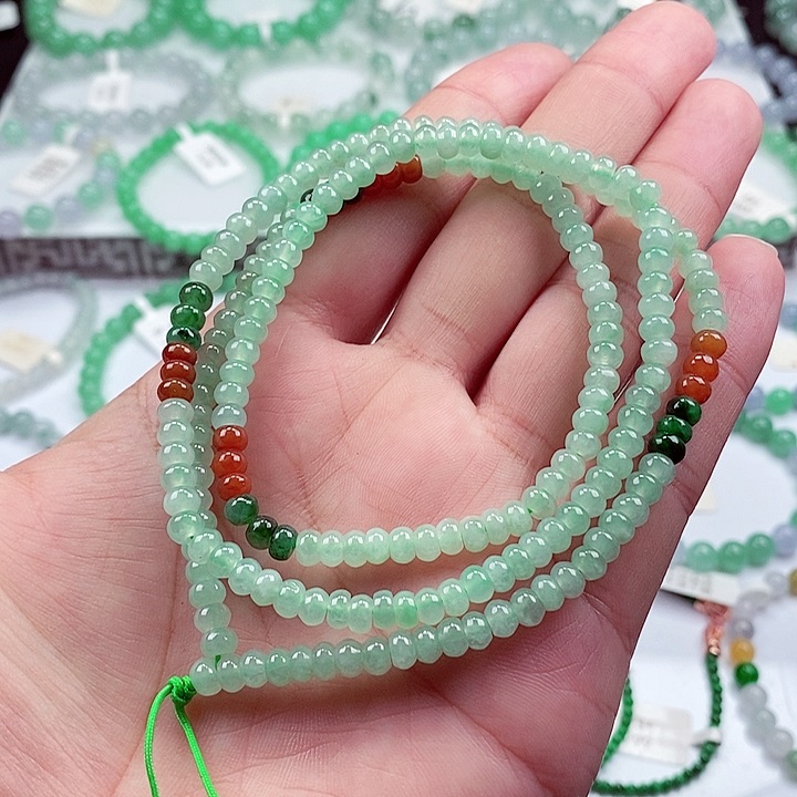 翡翠手链未镶嵌卡4.9