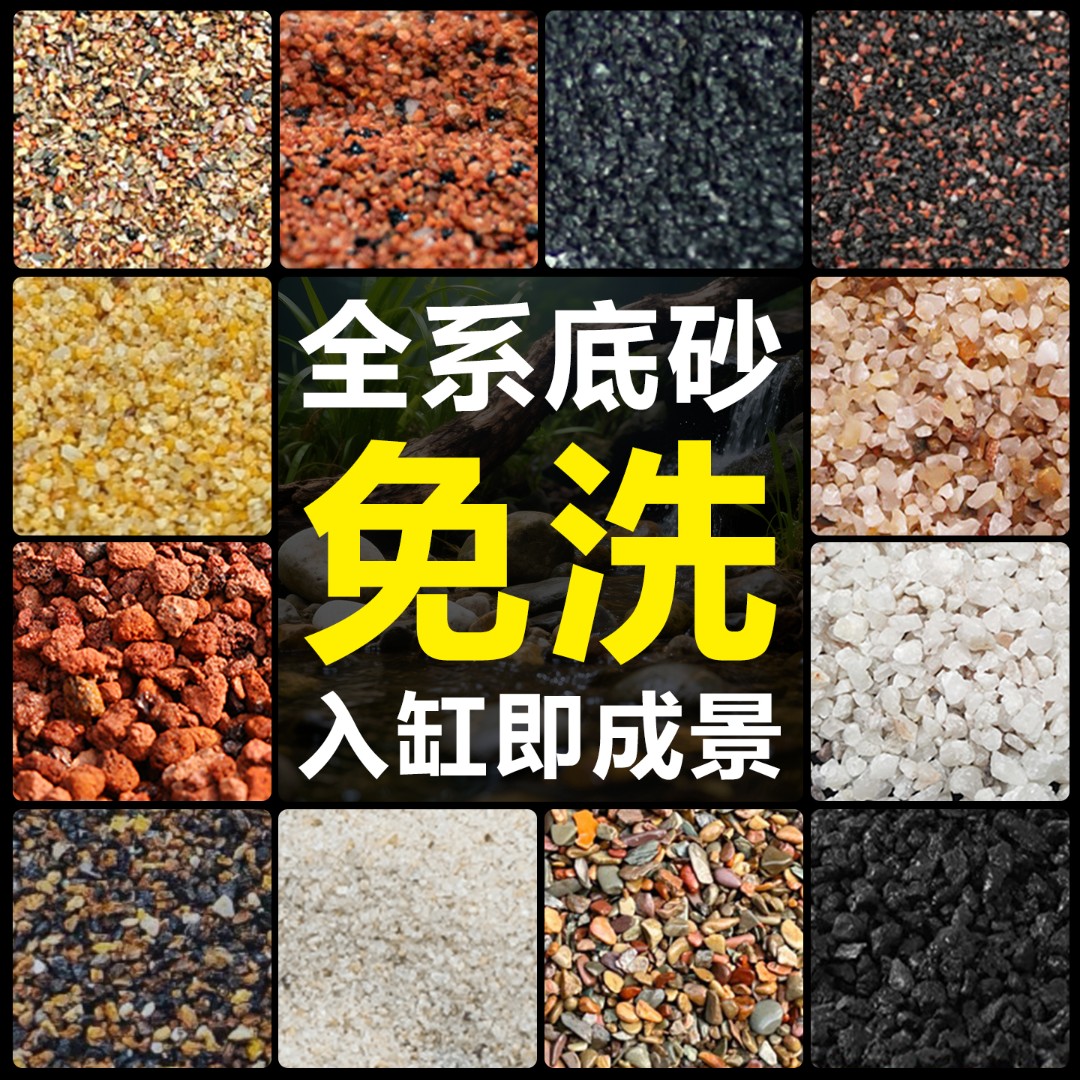 免洗尼罗河沙天然沙南美雷龙埃及鱼缸沙彩石配沙暖白沙三湖鱼造景